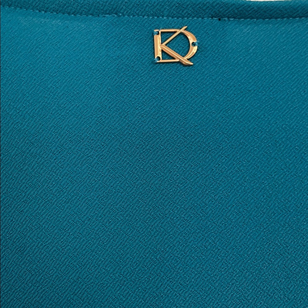 Donna Karan Aqua Cowl Neck Top • Size XS - Picture 6 of 8